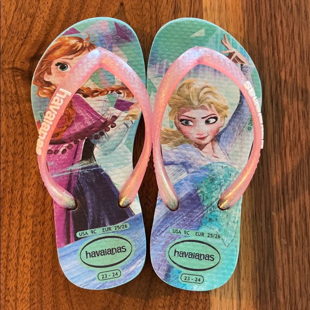 Havaiana Anna and Elsa- size 6 (toddler)